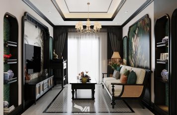 Thi công nội thất chung cư theo phong cách Indochine tại Hà Nội Thi công nội thất chung cư