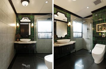 Phòng tắm phong cách Indochine Hà Nội