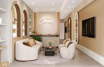 Thiết kế nội thất đẹp – Dự án cửa hàng spa tại Hà Nội Thiết kế nội thất đẹp