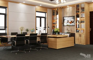 Thiết kế nội thất đẹp – Phòng làm việc Chủ tịch cơ quan quân đội Thiết kế nội thất đẹp – Phòng làm việc của Chủ tịch một cơ quan quân đội