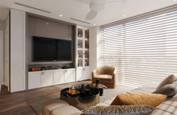 Phòng khách The Nine Phạm Văn Đồng Thiết kế nội thất đẹp hiện đại sang trọng của căn hộ chung cư The Nine Phạm Văn Đồng