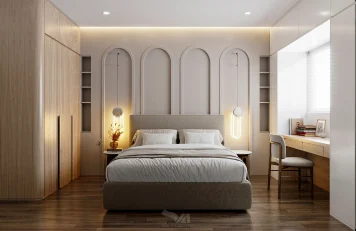 Phòng ngủ chung cư ở Nghĩa Đô Phòng ngủ Master