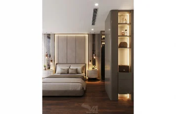 Phòng ngủ The Nine Phạm Văn Đồng căn hộ chung cư The Nine Phạm Văn Đồng