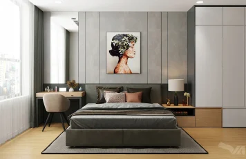 Phòng ngủ chung cư The Zei tại Hà Nội Thiết kế nội thất chung cư tại Hà Nội