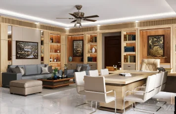 Thiết kế nội thất đẹp – Phòng làm việc Giám đốc cơ quan quân đội Thiết kế nội thất đẹp – Phòng làm việc của Giám đốc một cơ quan quân đội