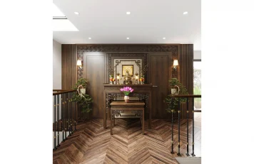 Phòng thờ biệt thự tại Vĩnh Phúc Phòng thờ