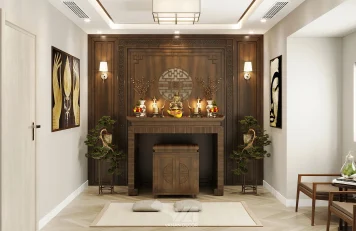 Phòng thờ Ha Noi Garden City Thiết kế nội thất đẹp
