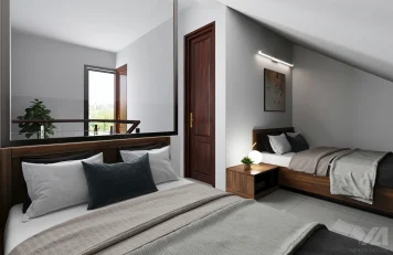 Phòng ngủ nhà liền kề Quảng Ninh Thiết kế nội thất đẹp