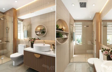 Phòng tắm biệt thự tại Vĩnh Phúc