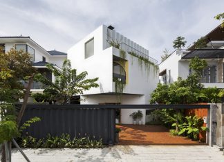 Nhà 3 tầng với thiết kế ‘xoay’ đặc biệt ấn tượng