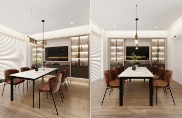 Phòng bếp nhà phố Kim Đồng Thiết kế nội thất đẹp – Nhà phố phong cách hiện đại, sang trọng ở Kim Đồng, Hà Nội