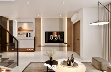 Phòng khách nhà phố Sun Casa Central Thiết kế nội thất đẹp – Nhà phố phong cách hiện đại, sang trọng ở Khu Sun Casa Central, Bình Dương