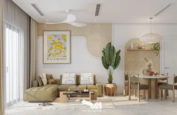 Thiết kế nội thất đẹp phong cách Wabi Sabi tại chung cư The Sang Thiết kế nội thất đẹp theo phong cách Wabi Sabi