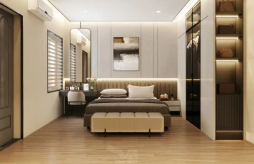 Phòng ngủ nhà phố ở Kim Đồng Thiết kế nội thất đẹp – Nhà phố phong cách hiện đại, sang trọng ở Kim Đồng, Hà Nội