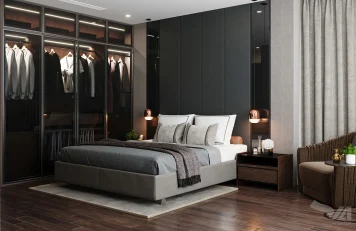 Phòng ngủ chung cư Sunshine City Thi công nội thất chung cư tại Hà Nội