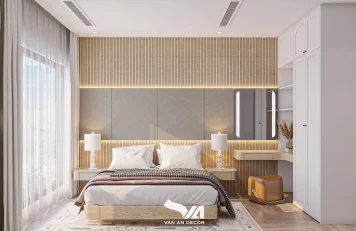 Phòng ngủ Art Decor tại chung cư The Sang Thiết kế nội thất đẹp