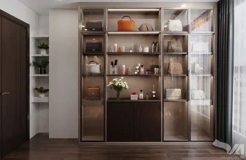 Phòng thay đồ chung cư Vinhomes West Point thay đồ