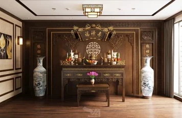 Phòng thờ nhà phố Thái Phiên phòng thờ