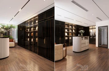 Phòng thay đồ nhà phố Thái Phiên phòng thay đồ