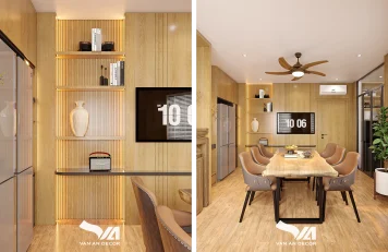 Phòng bếp nhà phố Khâm Thiên, Hà Nội