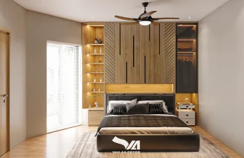 Phòng ngủ nhà phố Khâm Thiên, Hà Nội