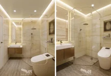 Phòng tắm shophouse tại Bình Dương