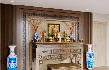 Phòng thờ nhà phố Hòa Bình