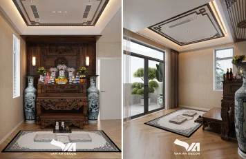 Phòng thờ biệt thự B8 Sunflower, Bình Dương