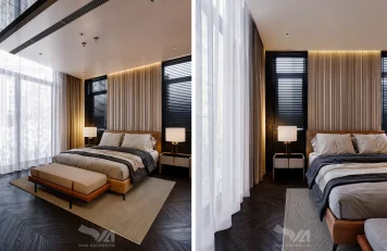 Phòng ngủ biệt thự B3 Sunflower, Bình Dương