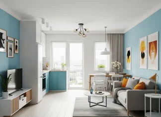 Những lỗi thường gặp khi thiết kế nội thất đẹp cho căn hộ nhỏ Căn hộ nhỏ 60m² với nội thất tối giản, tông màu sáng và ánh sáng tự nhiên tràn ngập