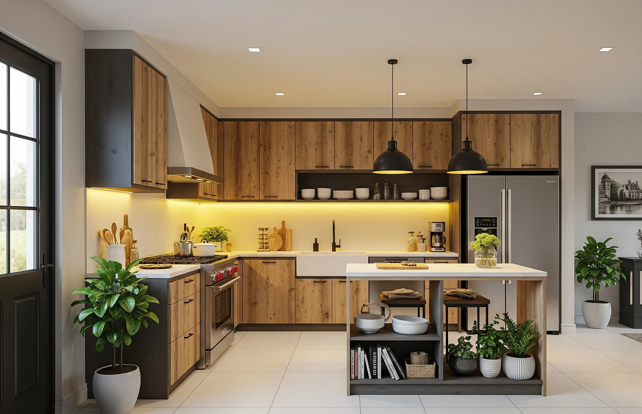 Bếp hài hòa, hút tài lộc