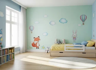 Tư vấn thiết kế nội thất đẹp theo từng độ tuổi – Mỗi giai đoạn một phong cách Phòng ngủ trẻ em hiện đại, màu pastel