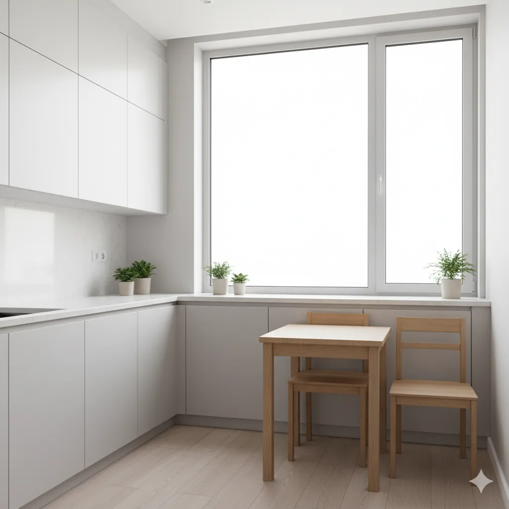 Thiết kế nội thất đẹp với ánh sáng tự nhiên phòng bếp