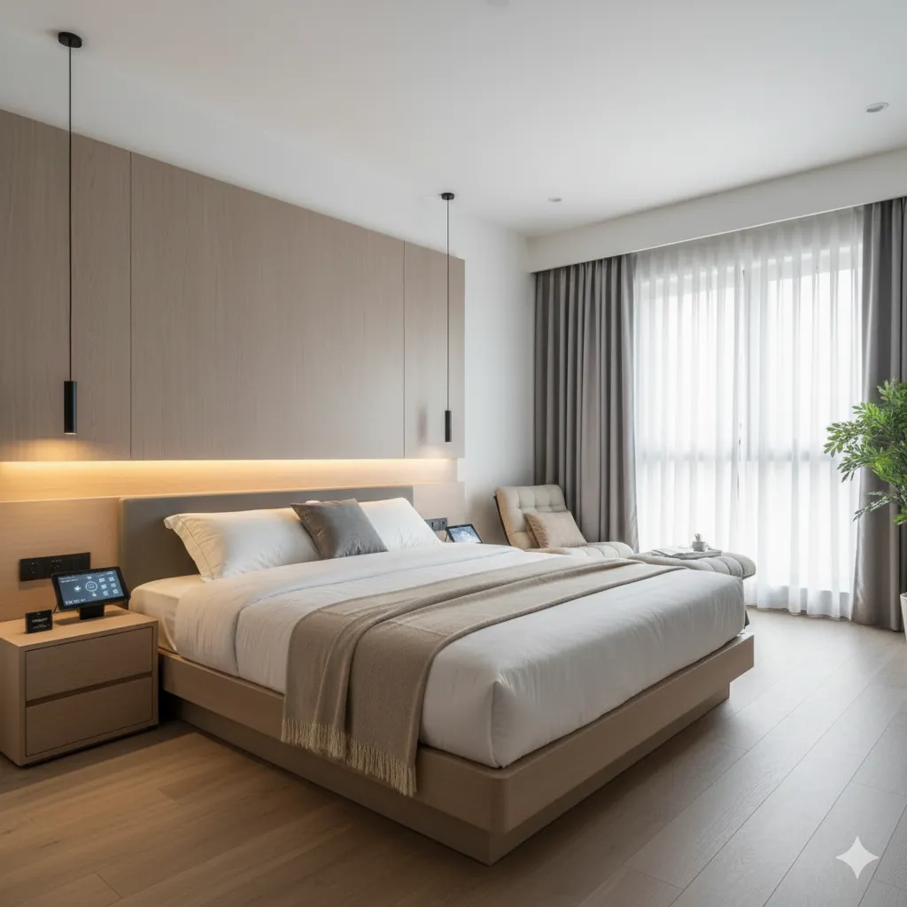 Thiết kế nội thất đẹp phòng ngủ thông minh