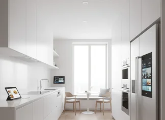 Thiết kế nội thất đẹp với công nghệ thông minh – Tương lai của không gian sống hiện đại Thiết kế nội thất đẹp phòng bếp với công nghệ thông minh