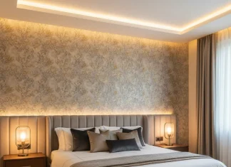 Thiết kế nội thất đẹp với nghệ thuật trang trí tường – Điểm nhấn độc đáo cho không gian sống Thiết kế nội thất đẹp với giấy dán tường cao cấp sang trọng