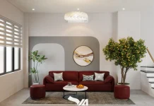 Thiết kế nội thất đẹp – Biệt thự song lập Bình Dương – Căn 65 KBA