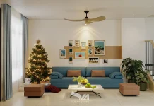 Thiết kế nội thất đẹp – Biệt thự song lập Bình Dương – Căn 63