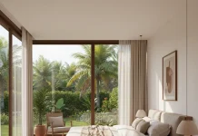 Thiết kế nội thất biệt thự nghỉ dưỡng – Khi không gian sống hòa cùng thiên nhiên Thiết kế phòng ngủ biệt thự nghỉ dưỡng phong cách hiện đại, gần gũi với thiên nhiên.