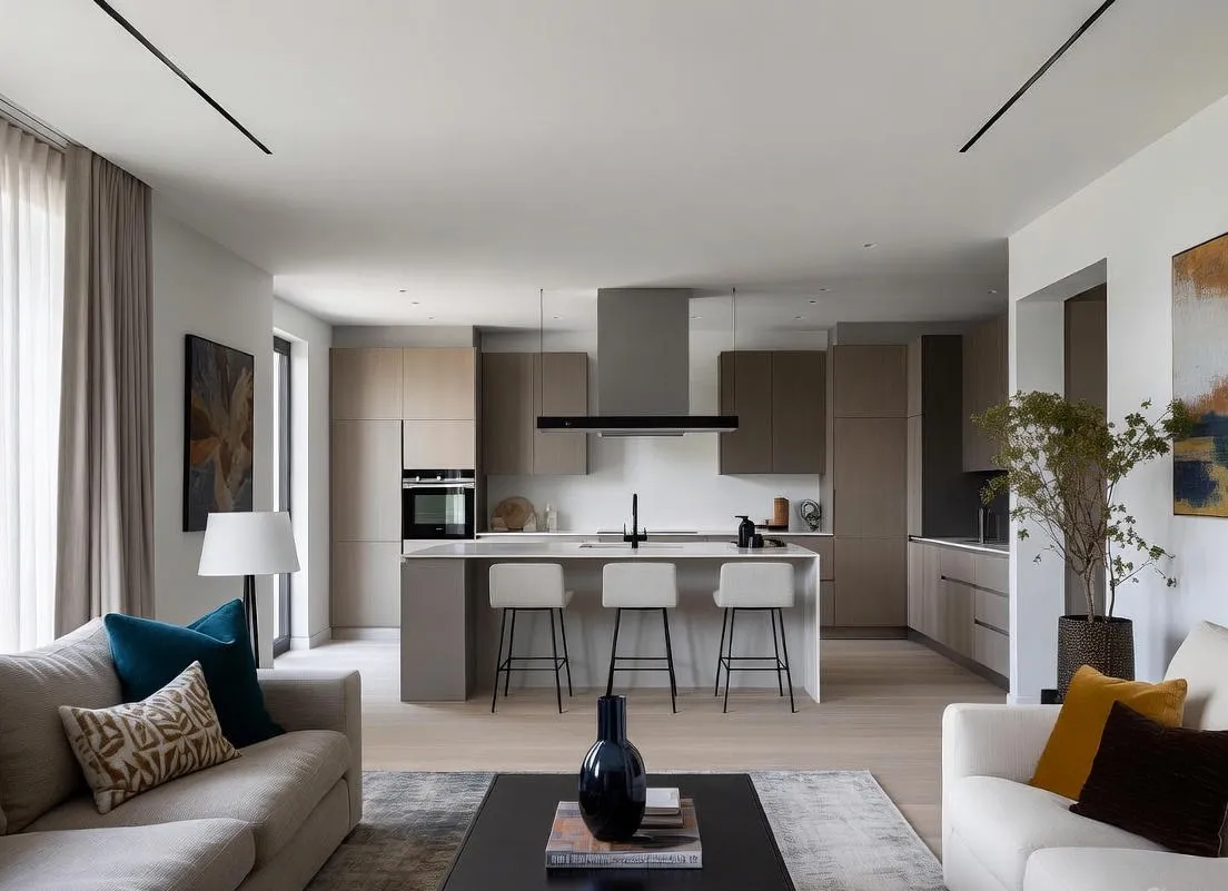 thiết kế nội thất đẹp tổng thể không gian nhà ở hiện đại