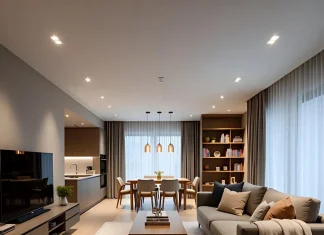 Thiết kế nội thất nhìn từ trên xuống – Tối ưu bố cục tổng thể ngôi nhà thiết kế nội thất đẹp tổng thể không gian nhà ở hiện đại