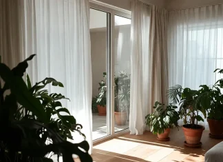 Thiết kế nội thất theo nhịp điệu thiên nhiên – Cân bằng ánh sáng và vật liệu Thiết kế nội thất phòng khách đón ánh sáng tự nhiên hài hòa