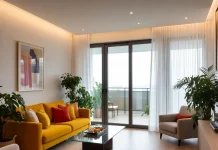 Thiết kế nội thất mùa xuân – Mang thiên nhiên và sức sống vào tổ ấm Thiết kế nội thất phòng khách mùa xuân tràn ngập ánh sáng tự nhiên