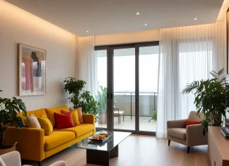 Thiết kế nội thất mùa xuân – Mang thiên nhiên và sức sống vào tổ ấm Thiết kế nội thất phòng khách mùa xuân tràn ngập ánh sáng tự nhiên