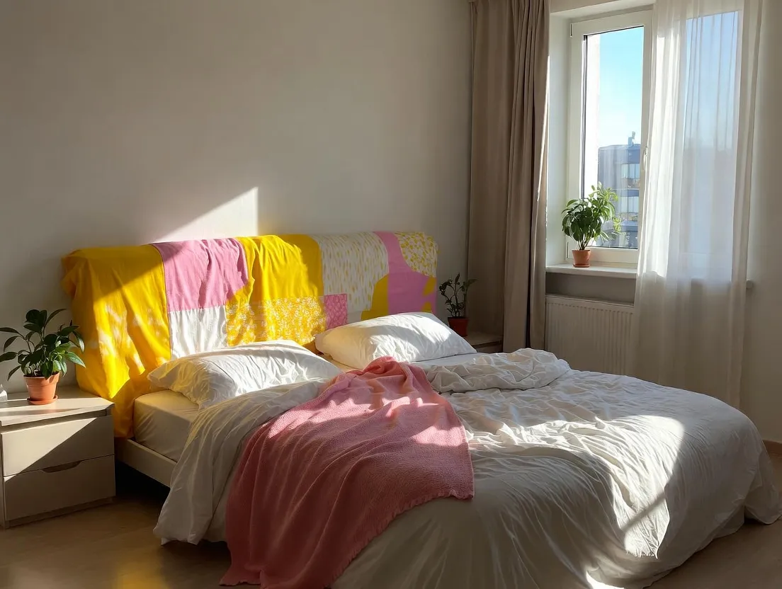 Thiết kế nội thất phòng khách xanh mát với cây xanh mùa xuân