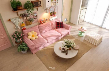 Thiết kế nội thất đẹp – Chung cư Lancaster tại Hà Nội Phòng khách 2