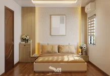 Thiết kế nội thất đẹp – Nhà phố Liên Mạc tại Hà Nội Ngủ master 1