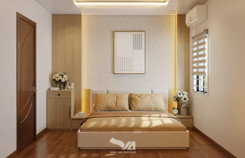 Thiết kế nội thất đẹp – Nhà phố Liên Mạc tại Hà Nội Ngủ master 1