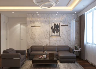 Đá nhân tạo Solid Surface và ứng dụng trong thiết kế không gian nhà ở Ứng dụng đá solid surfaces trong thiết kế phòng khách