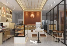 Thiết kế nội thất đẹp – Cửa hàng bánh tại Phú Thượng